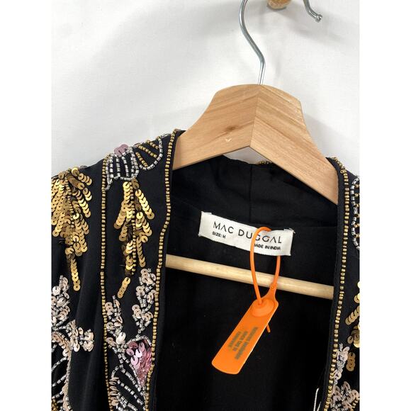 Mac Duggal M Beaded Wrap Mini Dress 93817 - Picture 10 of 11